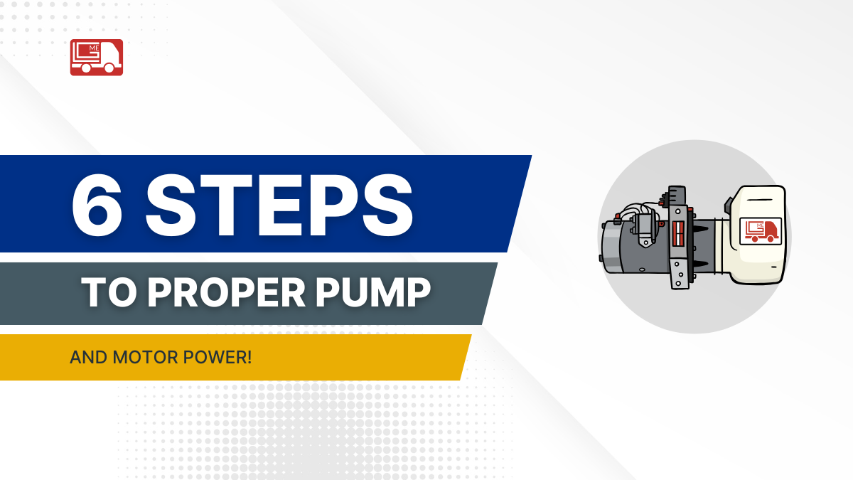Six Step Solution to Ensure Proper Pump and Motor Power