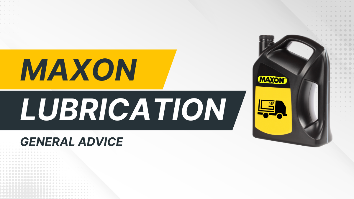 Use the lube - General Lubrication Advisory by Maxon