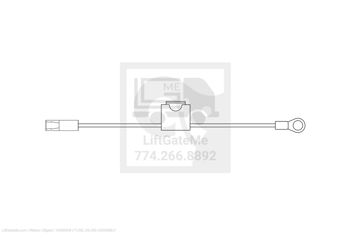 Waltco Liftgate Part Number 10099309 | fuse, inline assembly