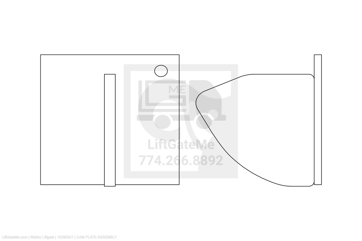 Waltco Liftgate Part Number 10292001 | cam plate assembly