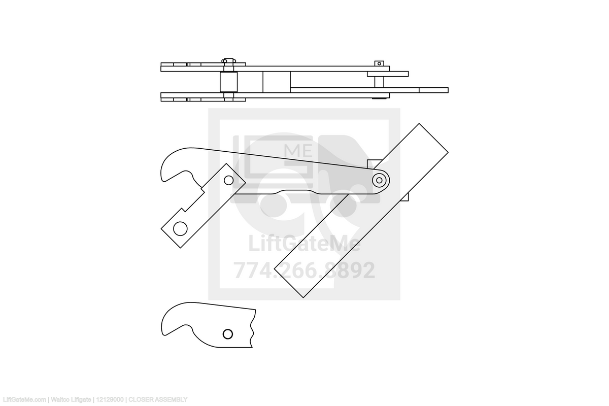 Waltco Liftgate Part Number 12129000 | closer assembly