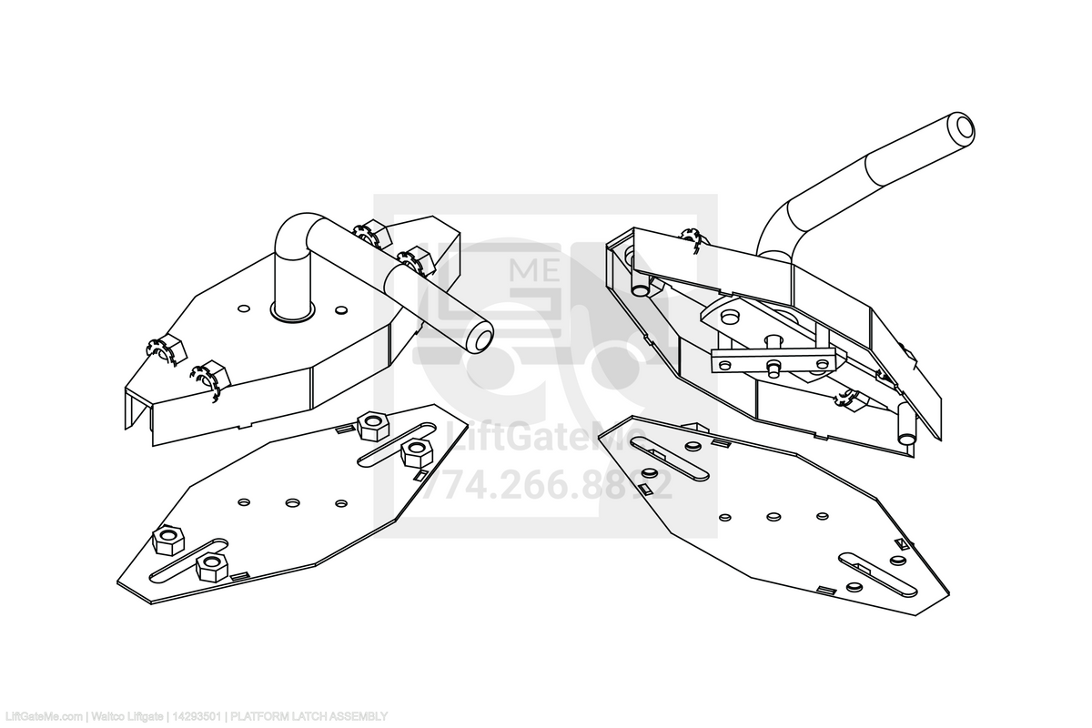 Waltco Liftgate Part Number 14293501 | platform latch assembly