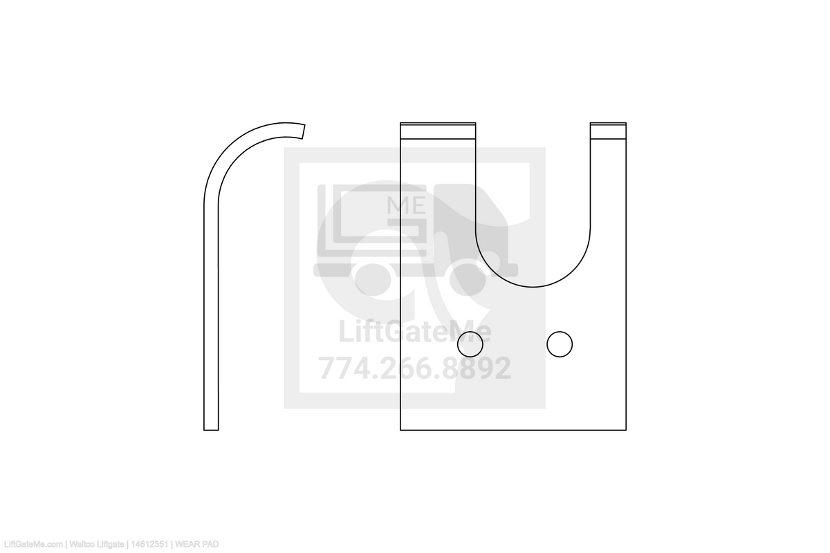 Waltco Liftgate Part Number 14612351 | wear pad