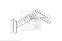 Waltco Liftgate Part Number 16662000 | bumper assembly, side