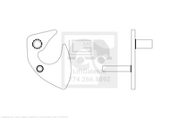 Waltco Liftgate Part Number 20262003 | hook assembly bed extension