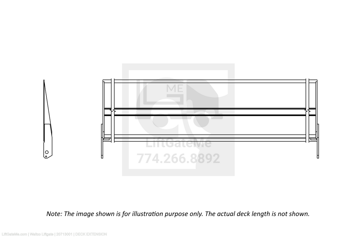 Waltco Liftgate Part Number 20713001 | deck extension