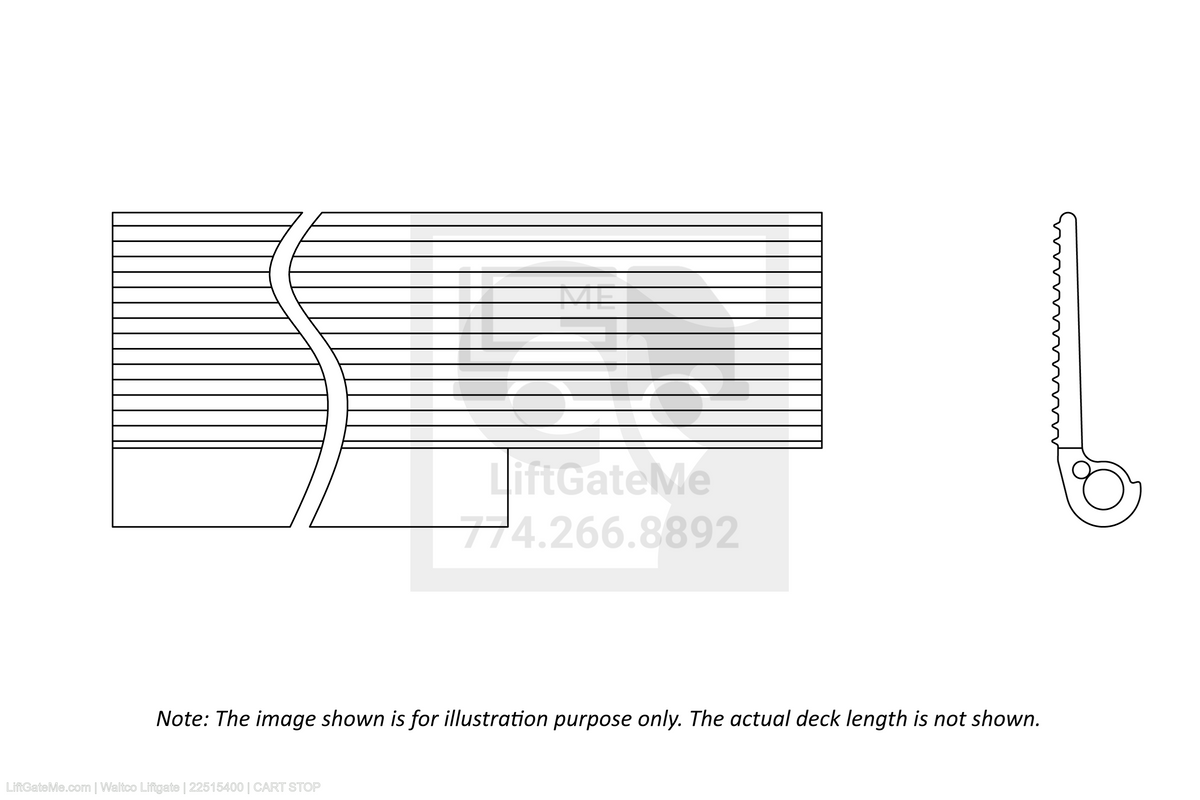 Waltco Liftgate Part Number 22515400 | cart stop