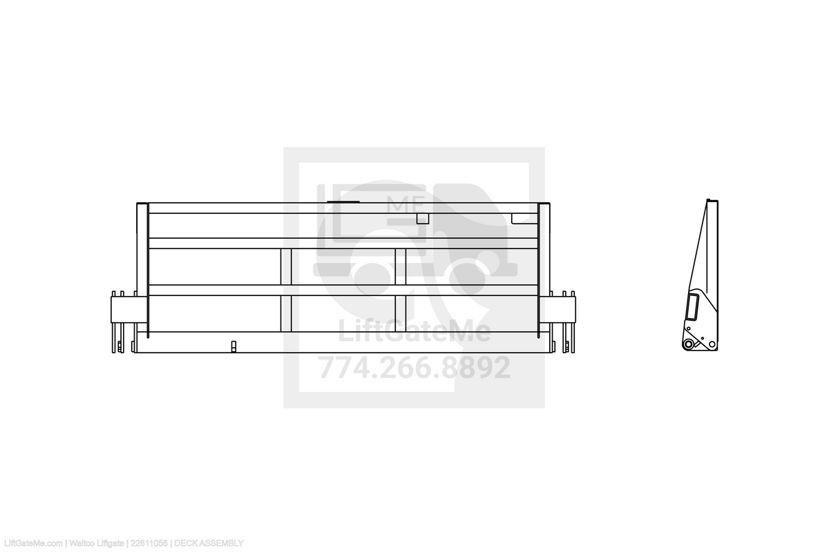 Waltco Liftgate Part Number 22611056 | deck assembly