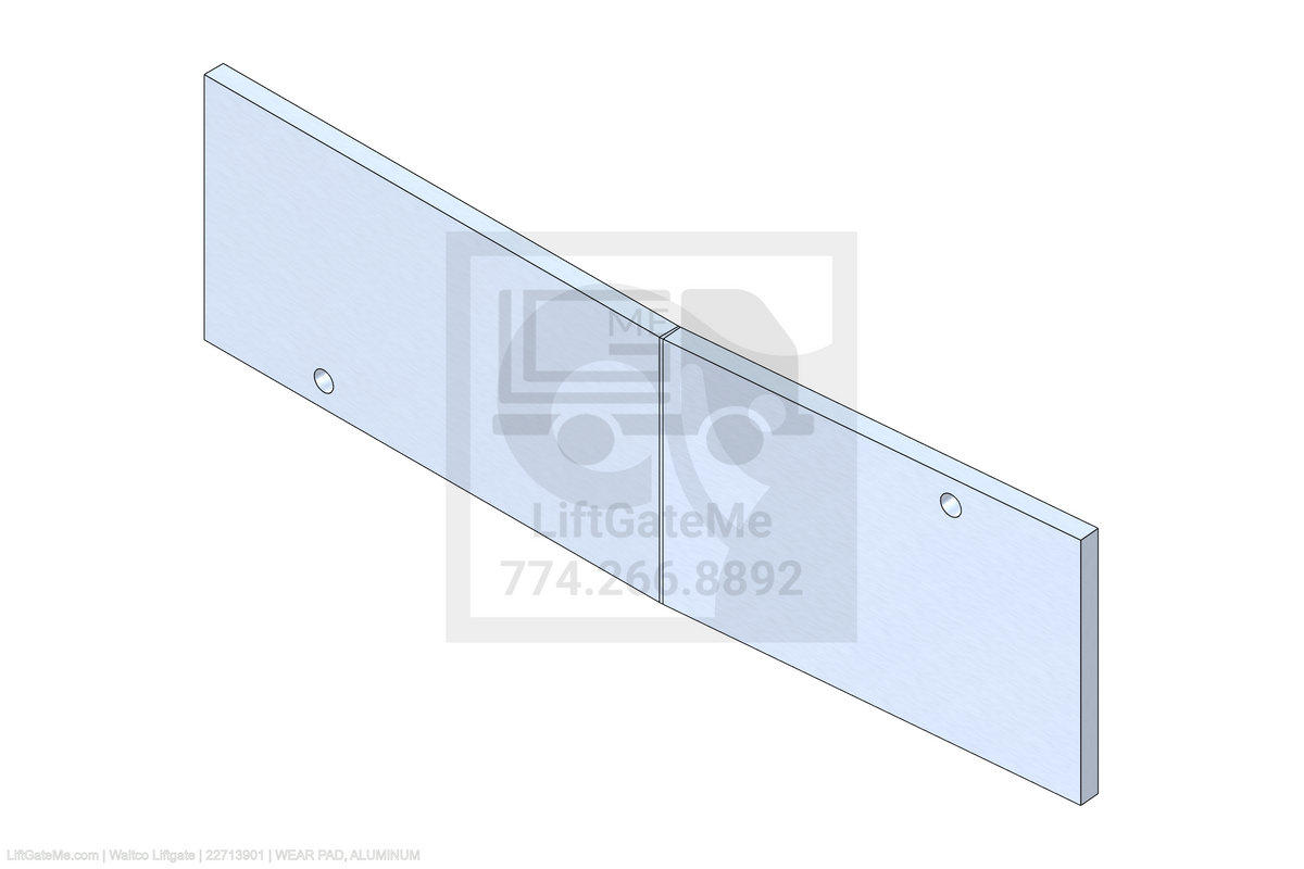 Waltco Liftgate Part Number 22713901 | wear pad, aluminum
