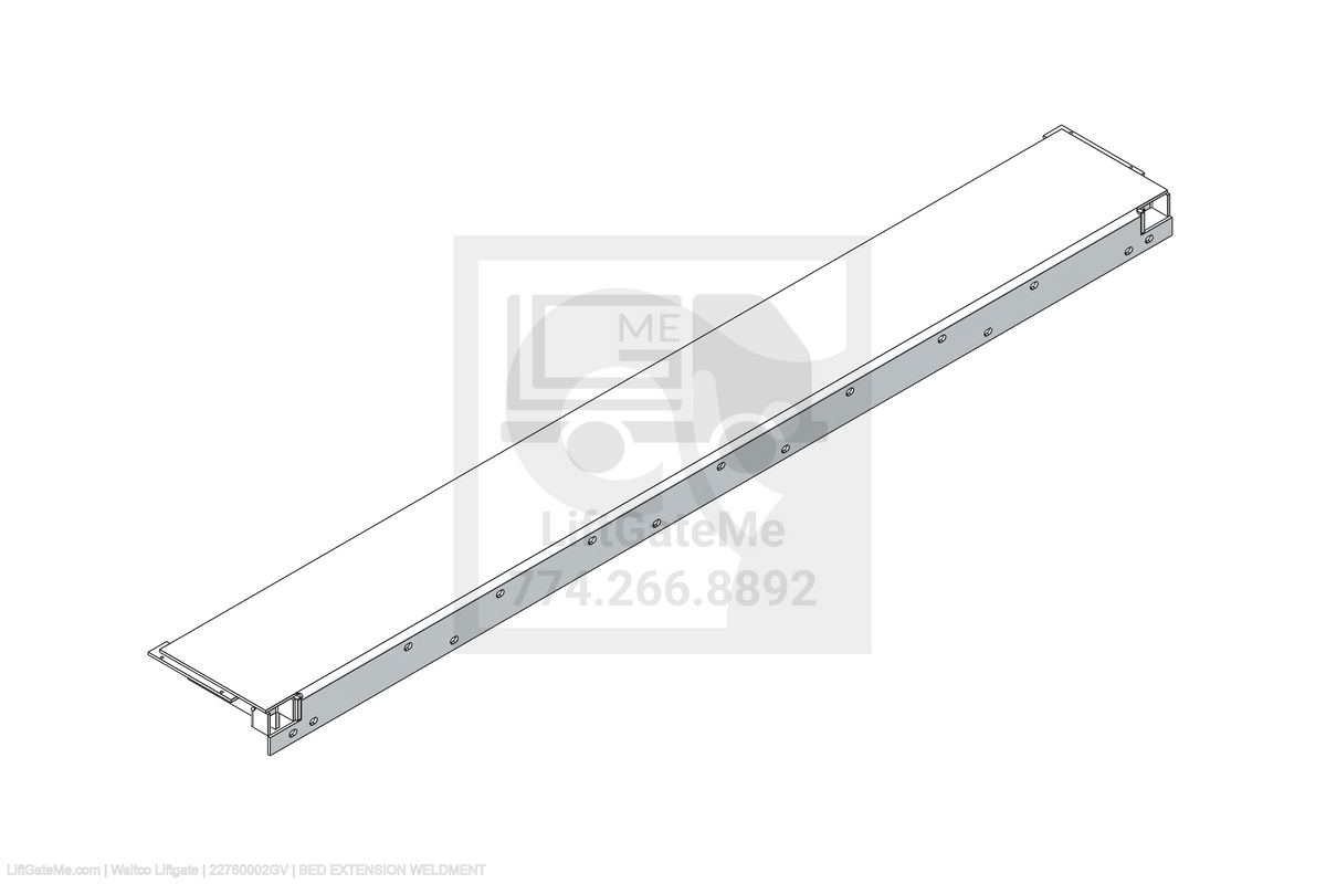 Waltco Liftgate Part Number 22760002gv | bed extension weldment