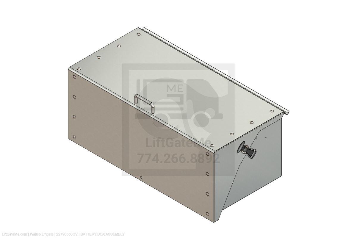 Waltco Liftgate Part Number 22790550gv | battery box assembly