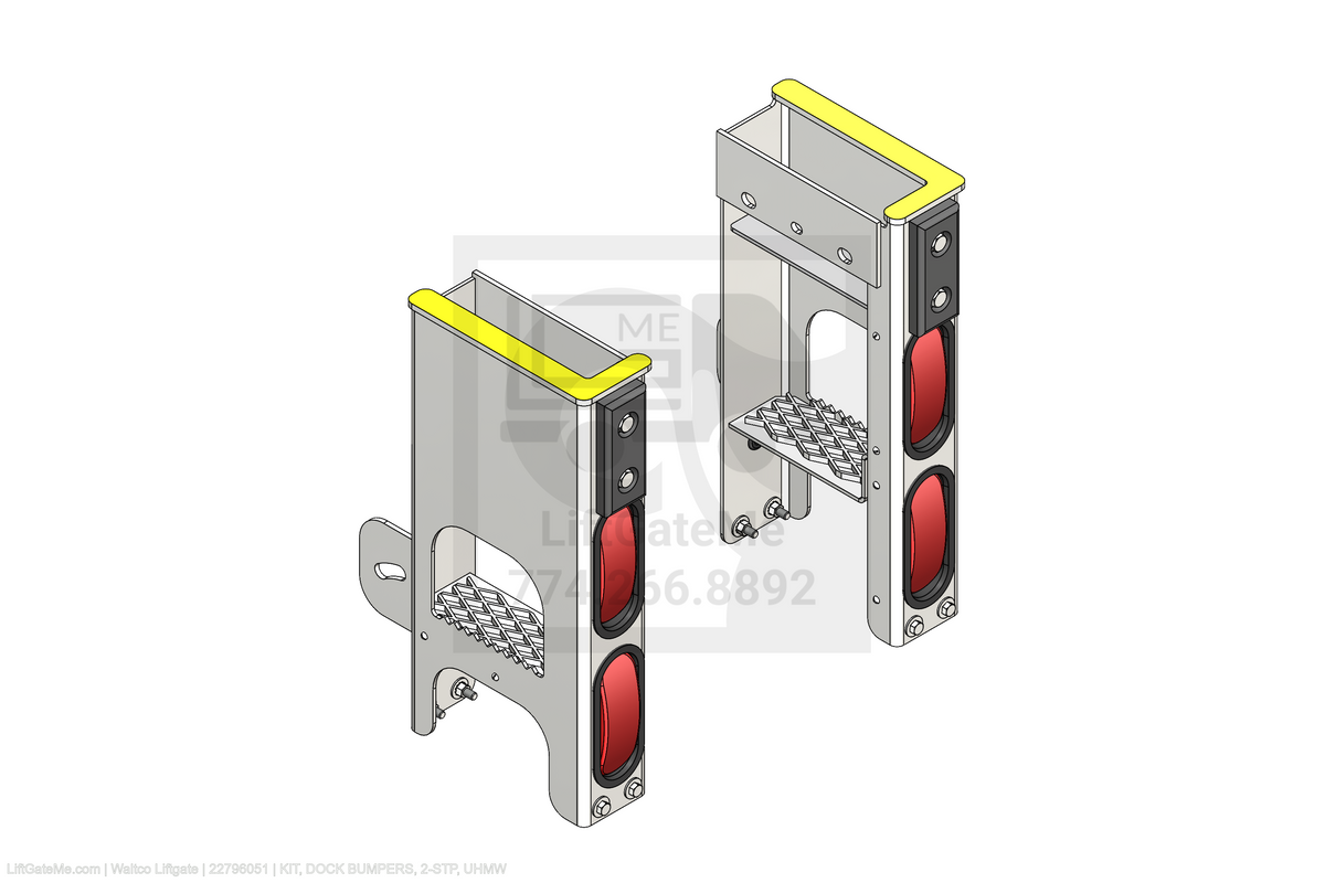 Waltco Liftgate Part Number 22796051 | kit, dock bumpers, 2-stp, uhmw