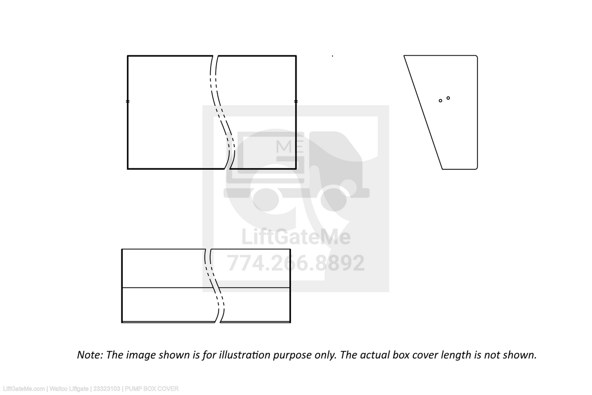 Waltco Liftgate Part Number 23323103 | pump box cover