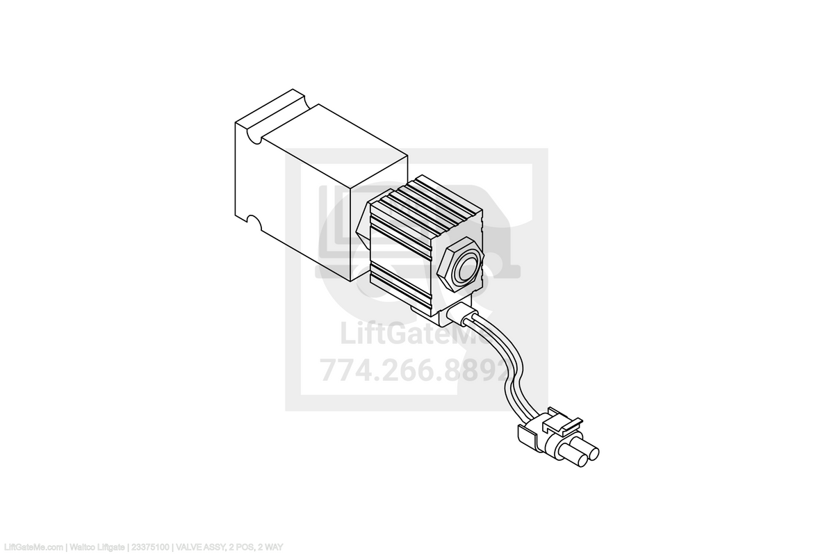 Waltco Liftgate Part Number 23375100 | valve assy, 2 pos, 2 way