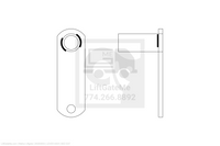 Waltco Liftgate Part Number 26263000 | lever assy, bed ext