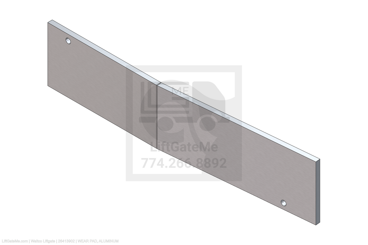 Waltco Liftgate Part Number 26413902 | wear pad, aluminum