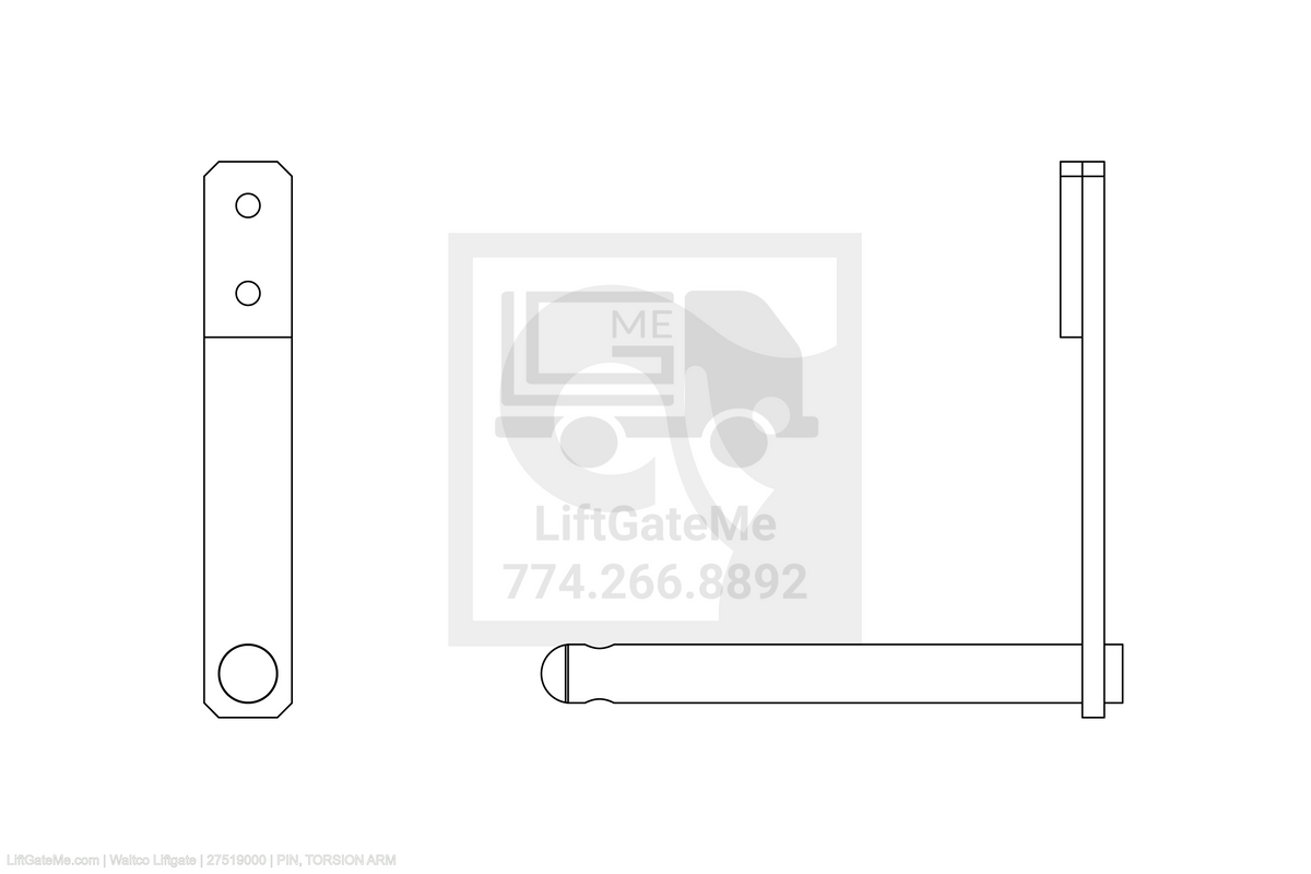 Waltco Liftgate Part Number 27519000 | pin, torsion arm