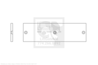 Waltco Liftgate Part Number 27533040 | wear pad, folding ramp stop