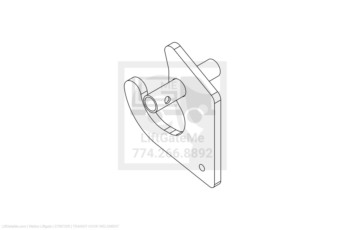 Waltco Liftgate Part Number 27567205 | transit hook weldment