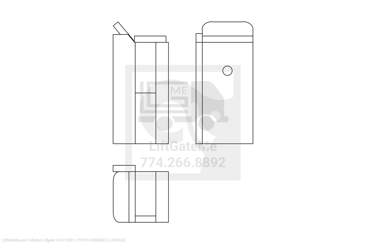 Waltco Liftgate Part Number 31413251 | pivot assembly, linkage