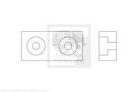 Waltco Liftgate Part Number 31436801 | rubber pad, deck stop