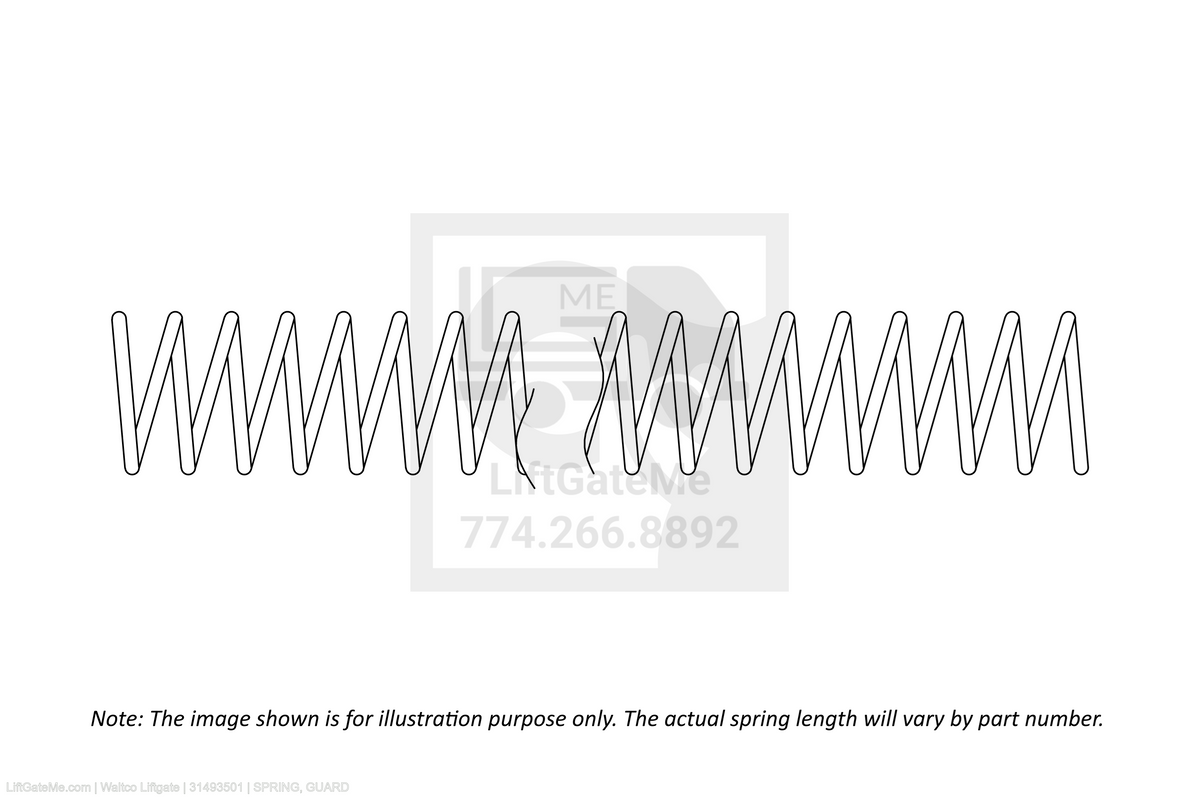 Waltco Liftgate Part Number 31493501 | spring, guard