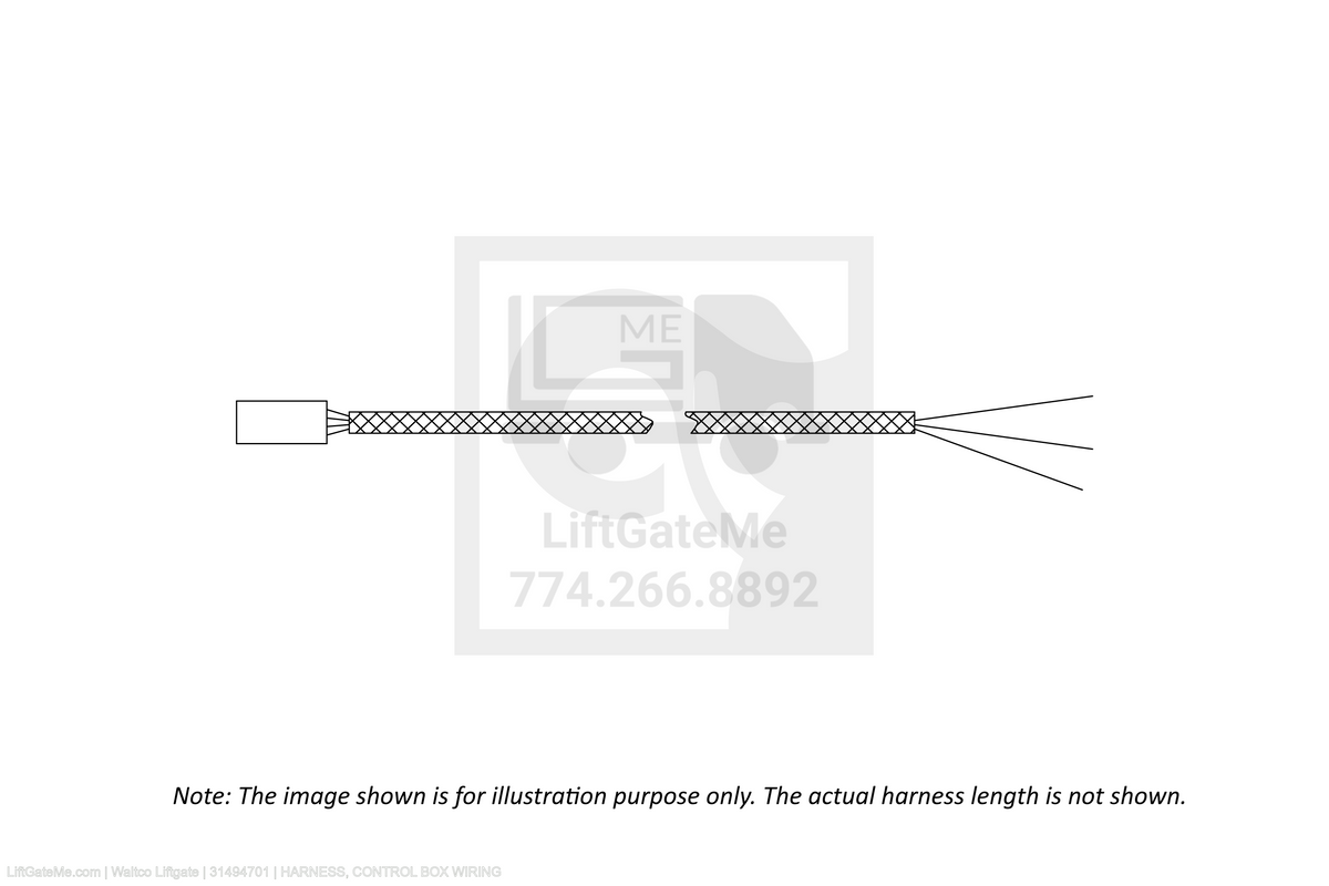 Waltco Liftgate Part Number 31494701 | harness, control box wiring