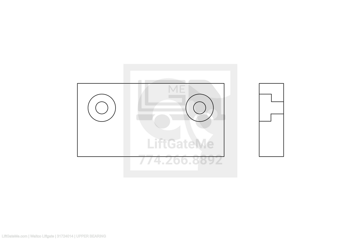 Waltco Liftgate Part Number 31724014 | upper bearing