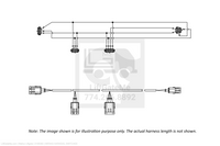 Waltco Liftgate Part Number 3180092 | wiring harness, switches