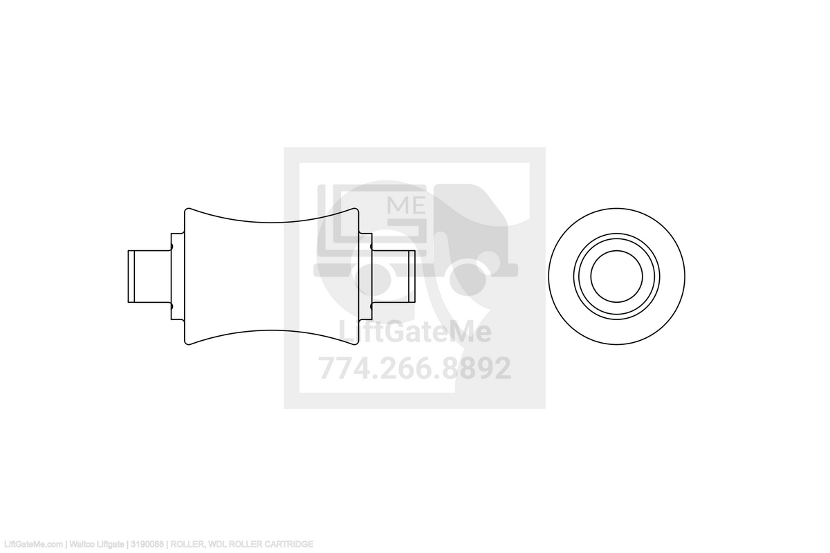 Waltco Liftgate Part Number 3190088 | roller, wdl roller cartridge