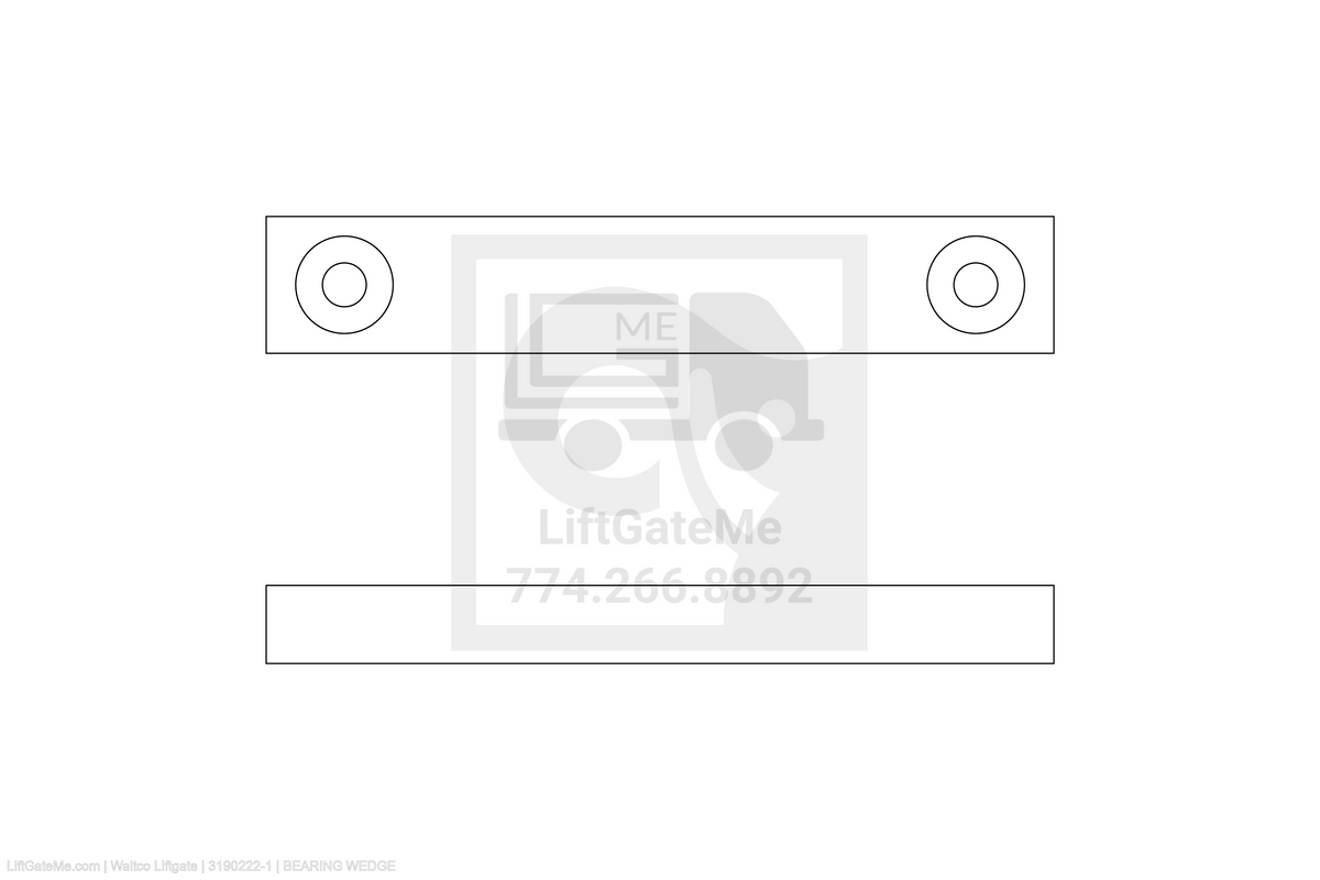 Waltco Liftgate Part Number 3190222-1 | bearing wedge
