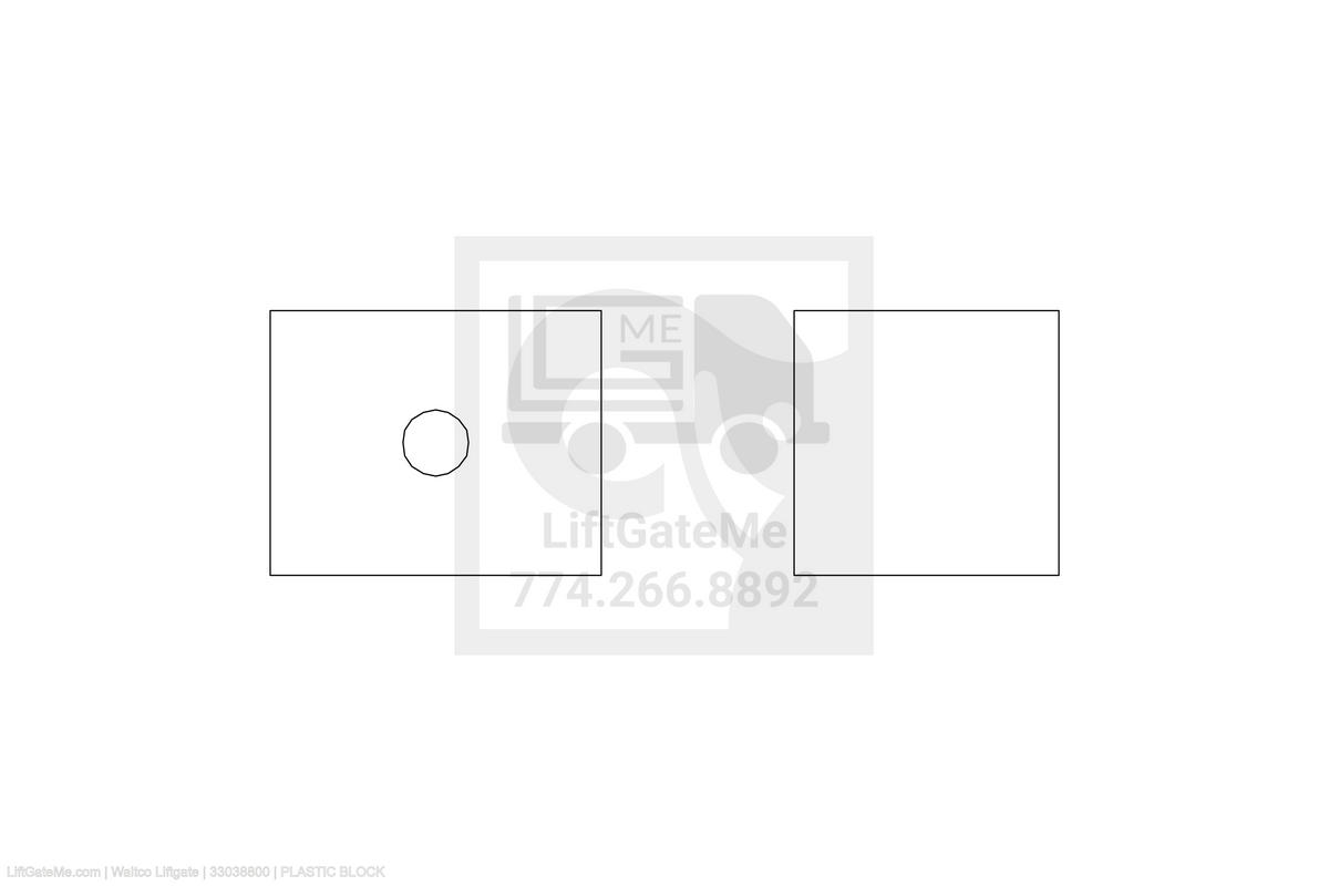 Waltco Liftgate Part Number 33038800 | plastic block