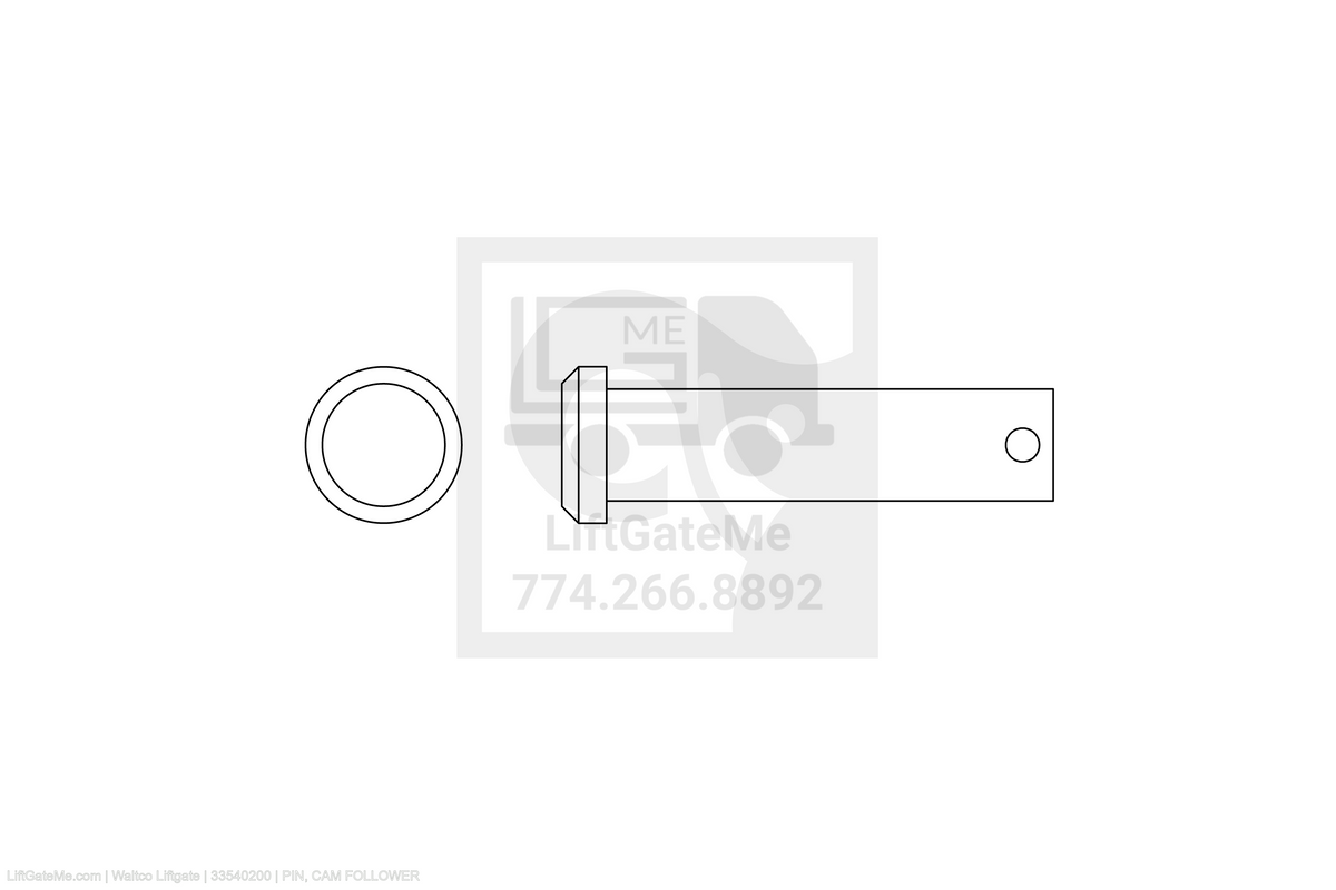 Waltco Liftgate Part Number 33540200 | pin, cam follower