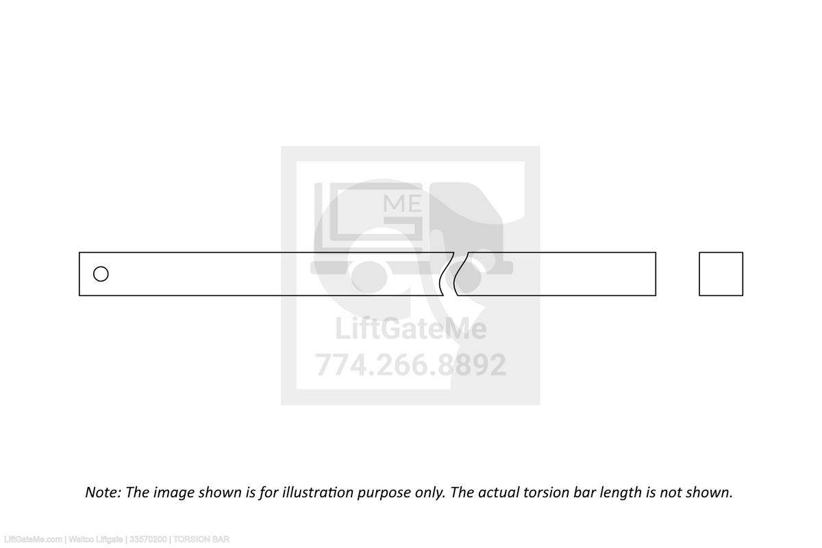 Waltco Liftgate Part Number 33570200 | torsion bar