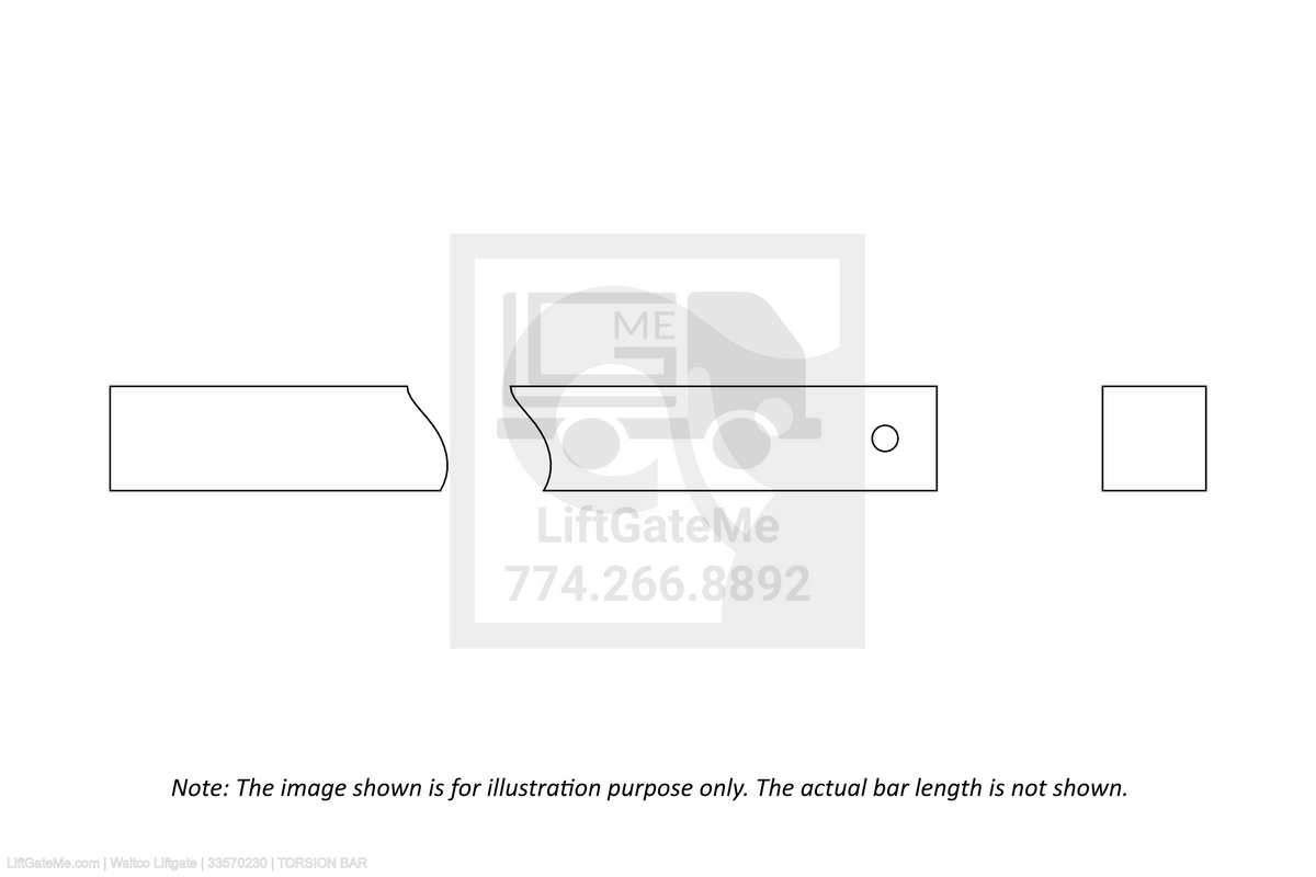 Waltco Liftgate Part Number 33570230 | torsion bar