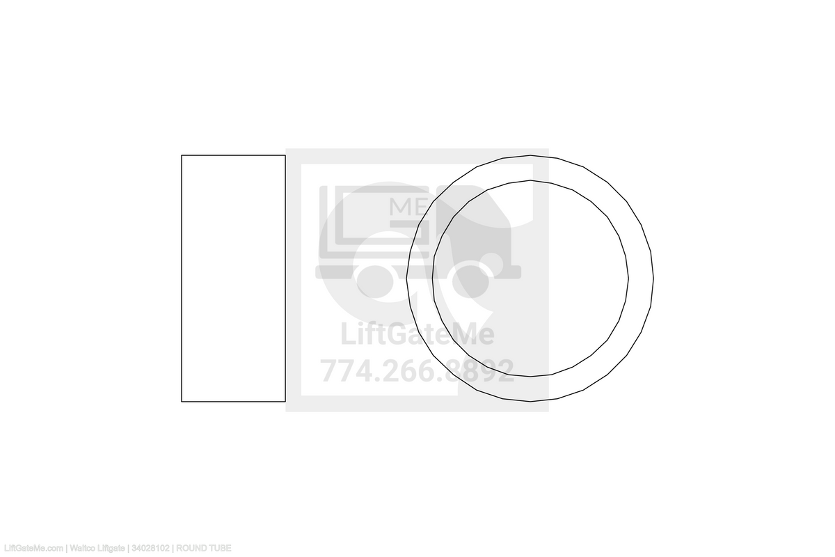 Waltco Liftgate Part Number 34028102 | round tube