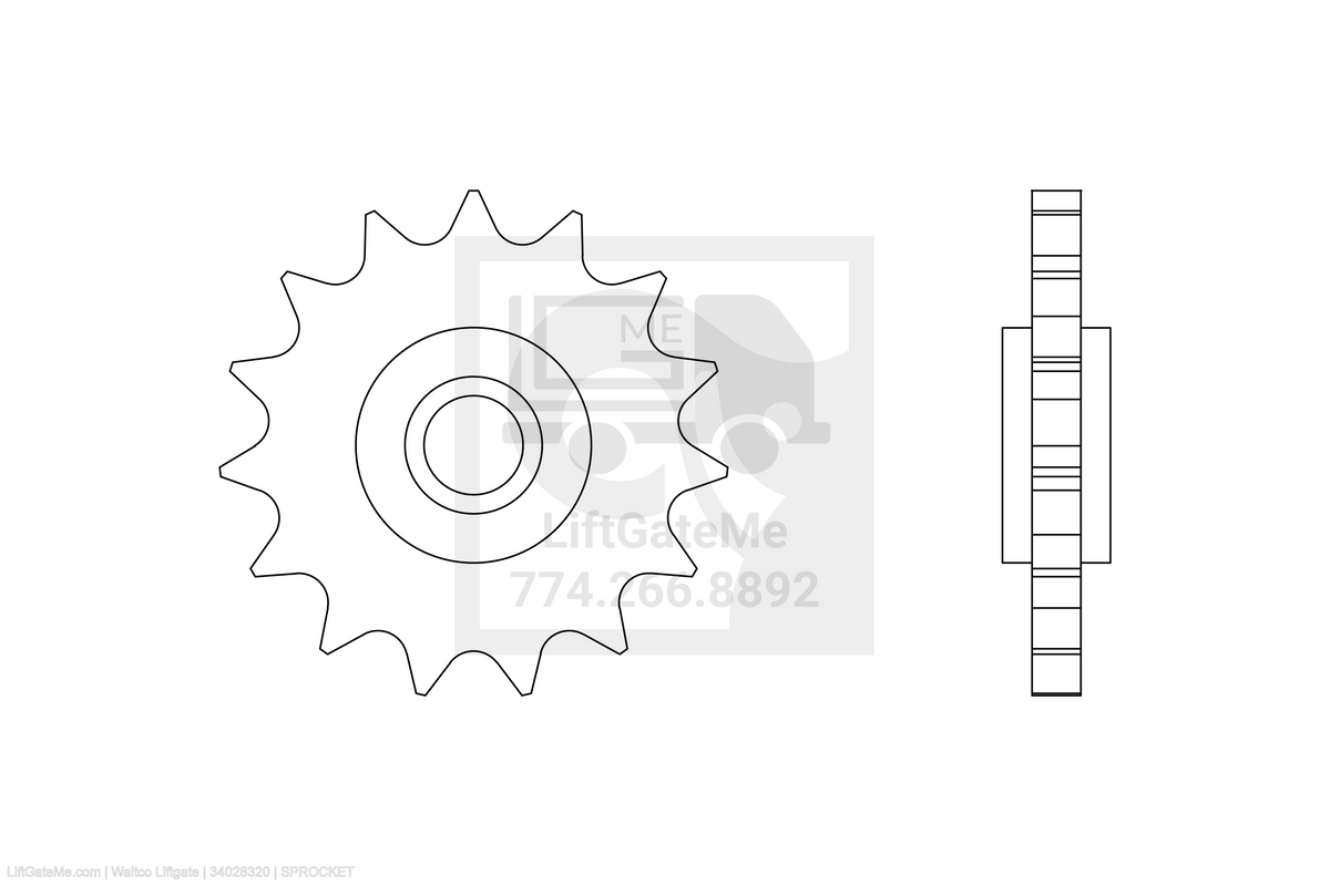 Waltco Liftgate Part Number 34028320 | sprocket