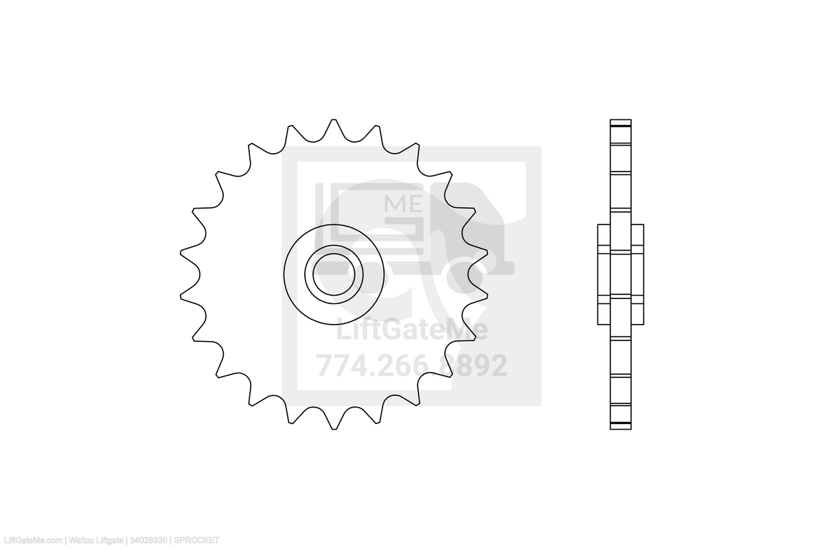 Waltco Liftgate Part Number 34028330 | sprocket