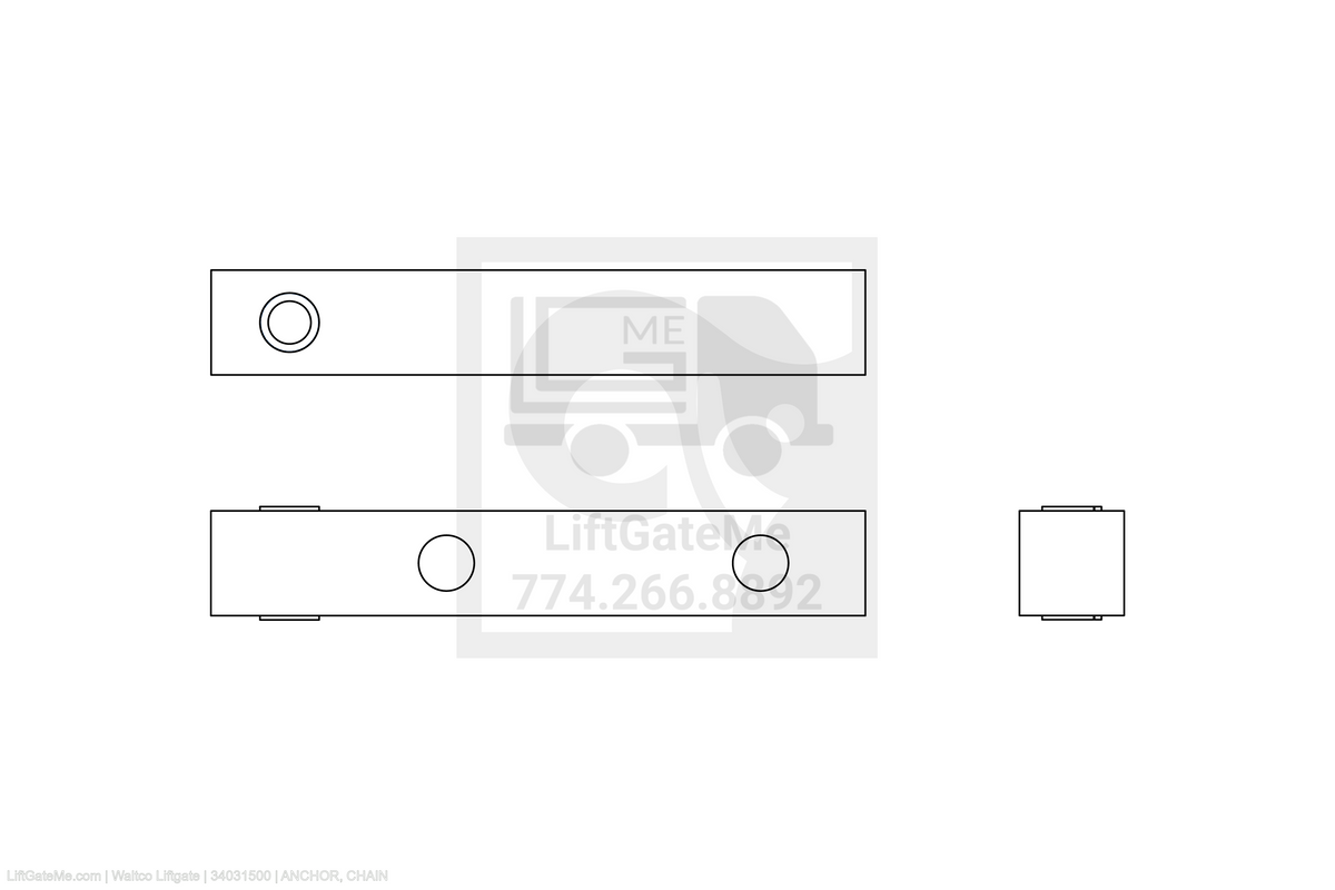 Waltco Liftgate Part Number 34031500 | anchor, chain