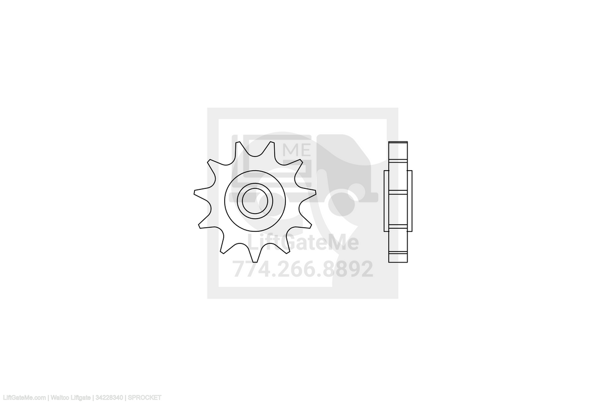 Waltco Liftgate Part Number 34228340 | sprocket