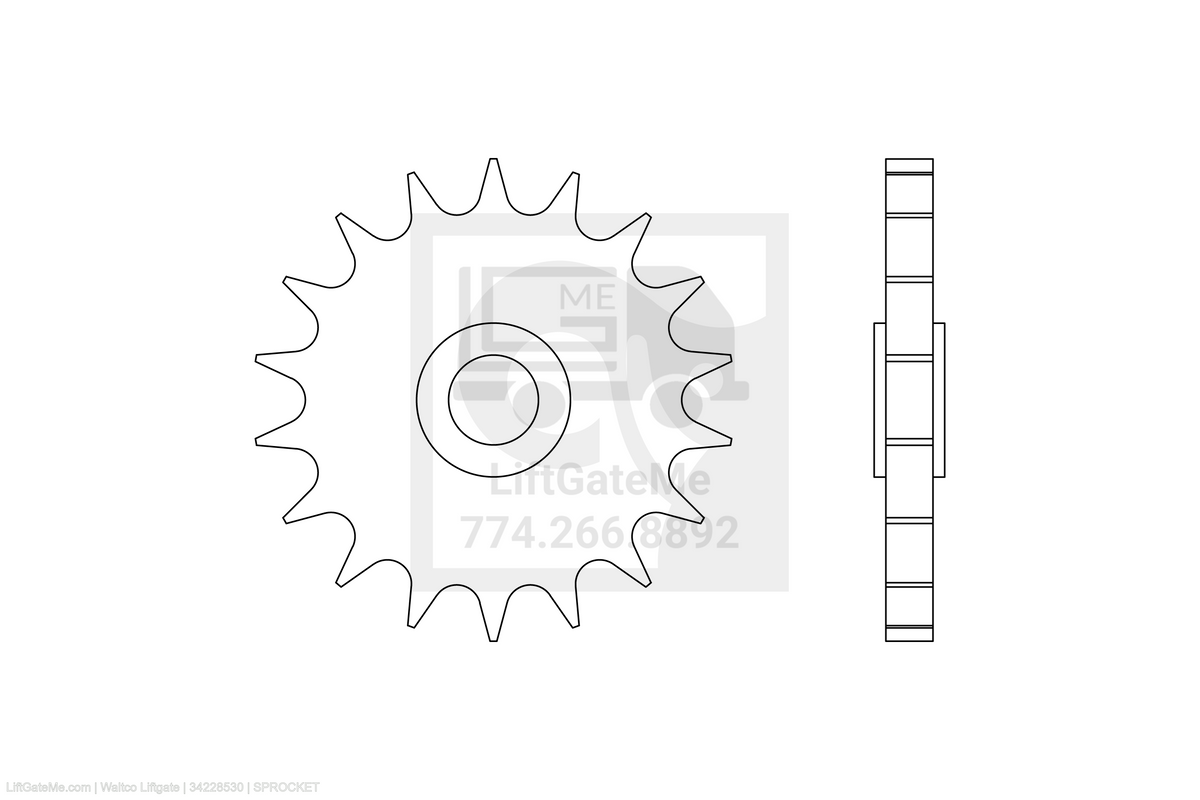 Waltco Liftgate Part Number 34228530 | sprocket