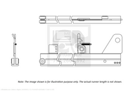 Waltco Liftgate Part Number 34235003 | c.s. runner assembly cam close
