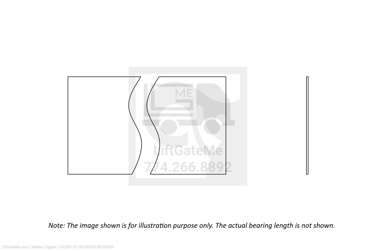 Waltco Liftgate Part Number 34235710 | runner bearing