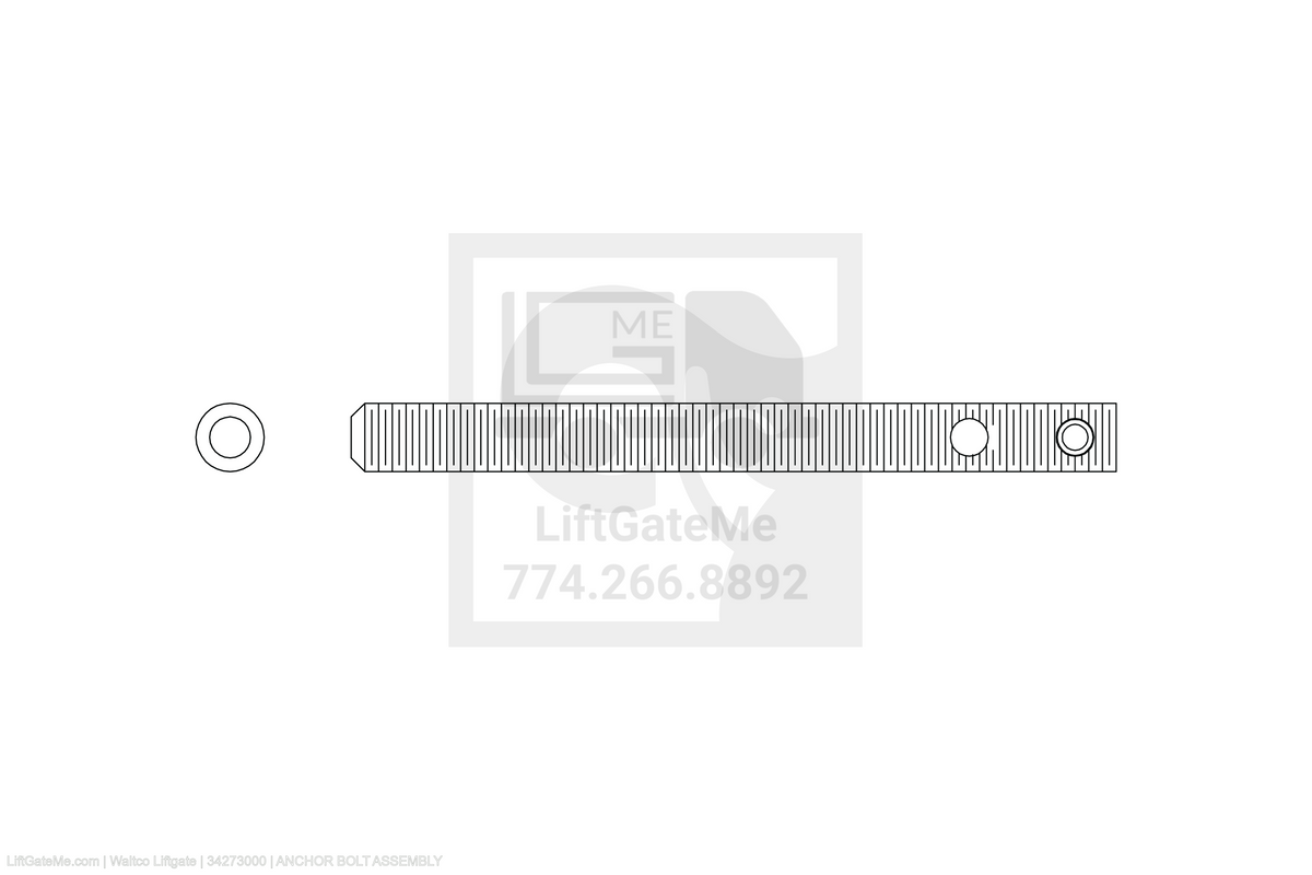Waltco Liftgate Part Number 34273000 | anchor bolt assembly