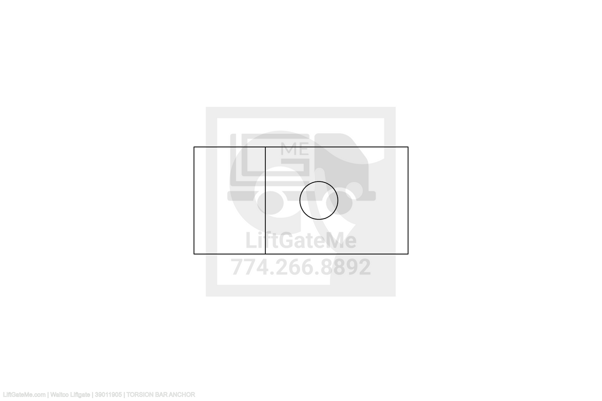 Waltco Liftgate Part Number 39011905 | torsion bar anchor