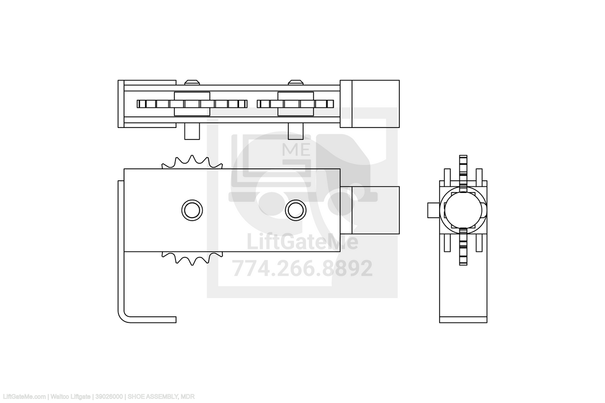 Waltco Liftgate Part Number 39026000 | shoe assembly, mdr