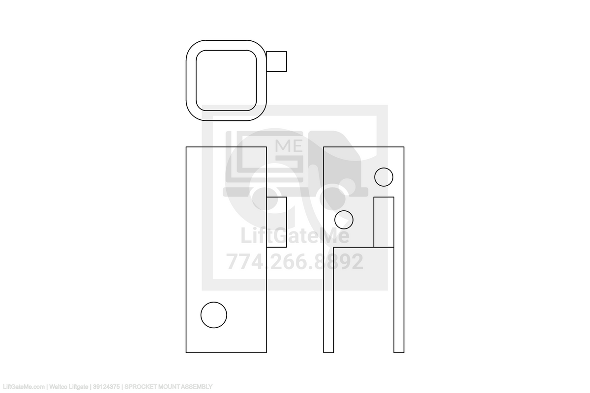 Waltco Liftgate Part Number 39124375 | sprocket mount assembly