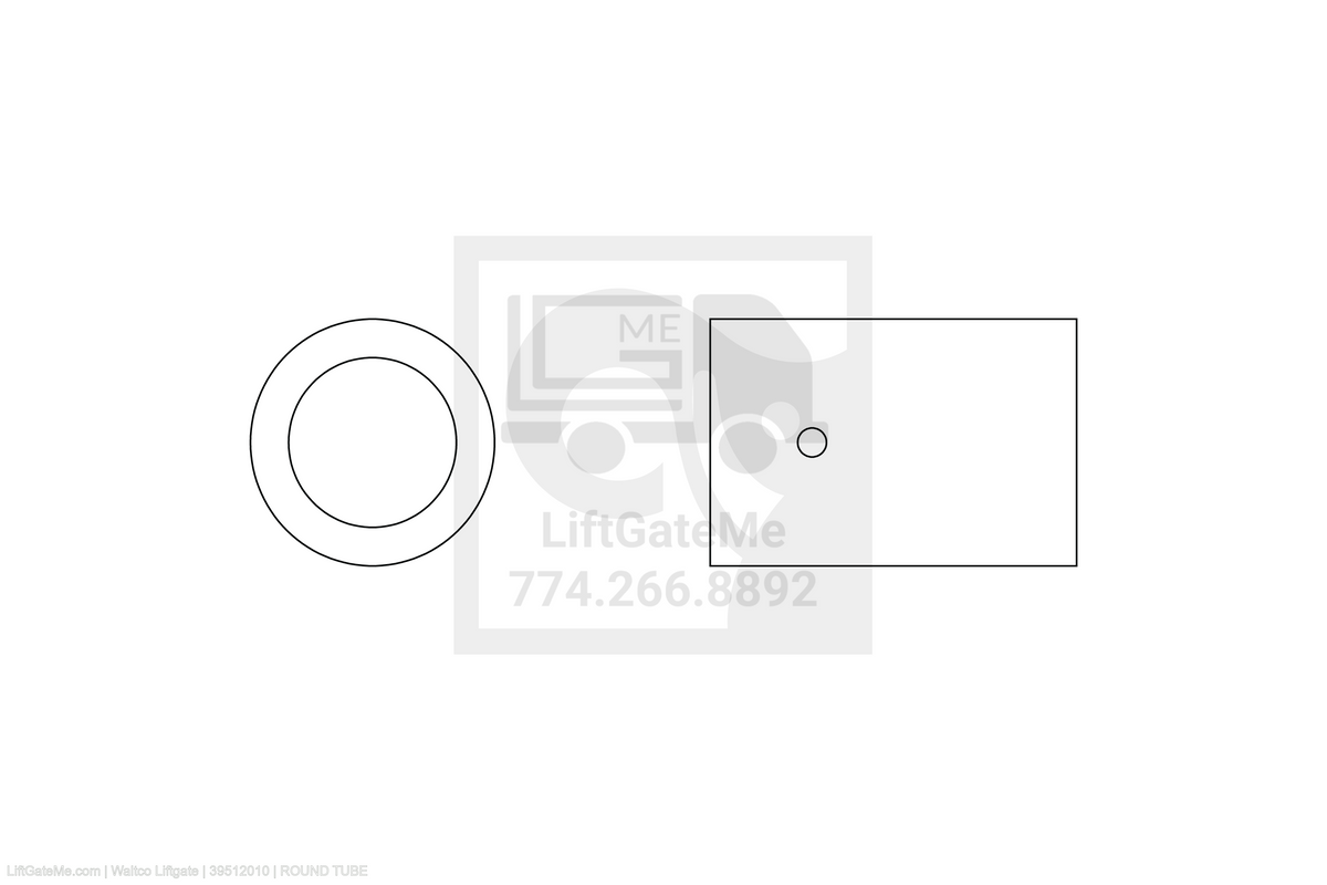 Waltco Liftgate Part Number 39512010 | round tube