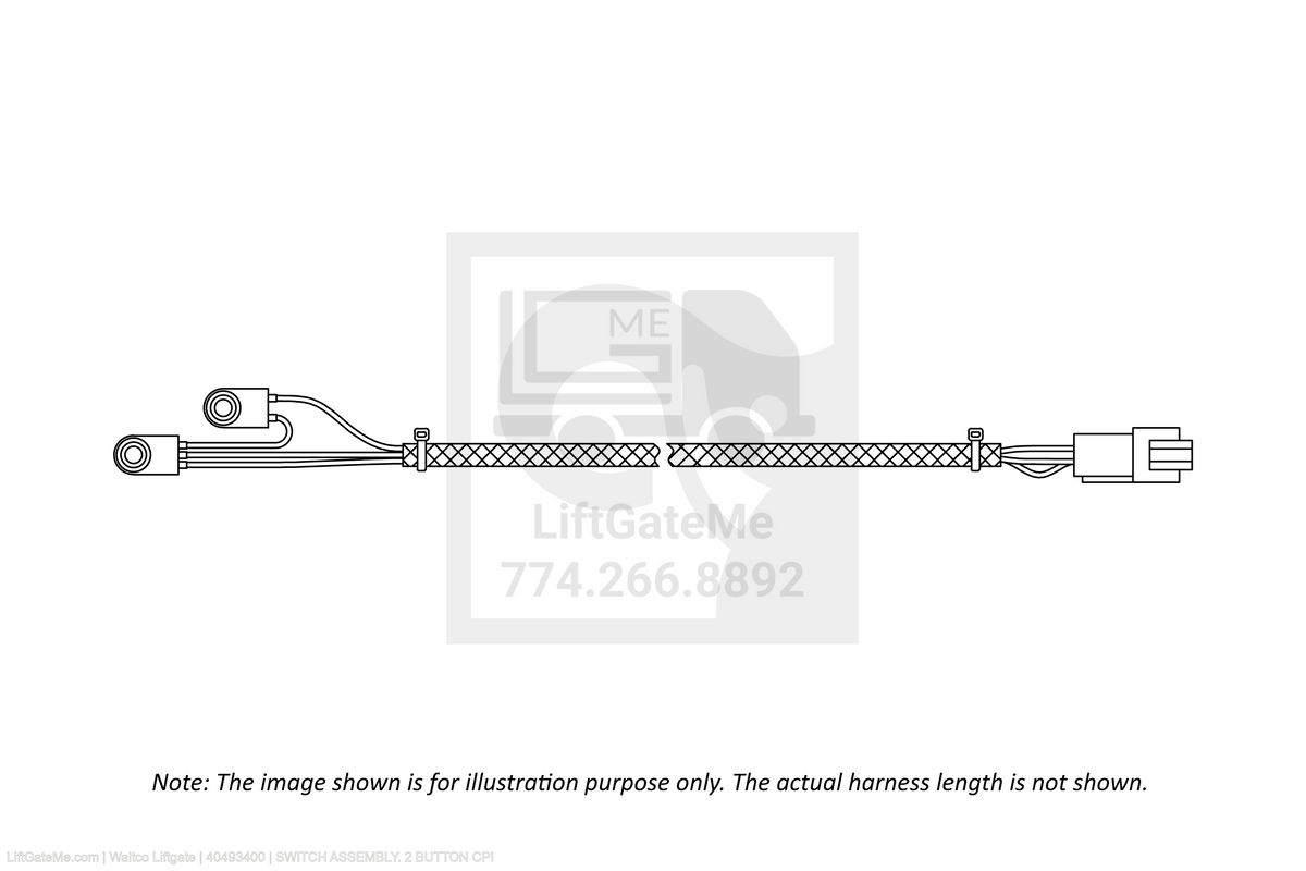 Waltco Liftgate Part Number 40493400 | switch assembly. 2 button cpi