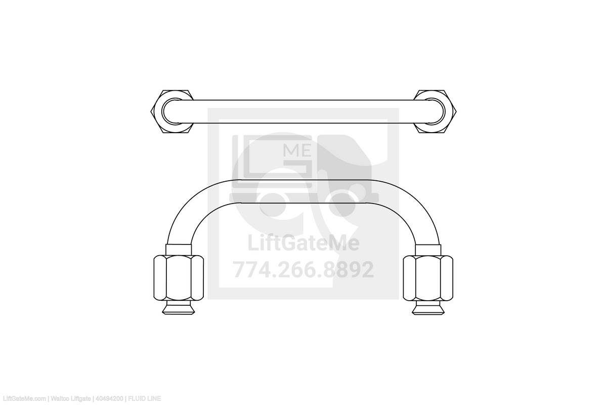 Waltco Liftgate Part Number 40494200 | fluid line